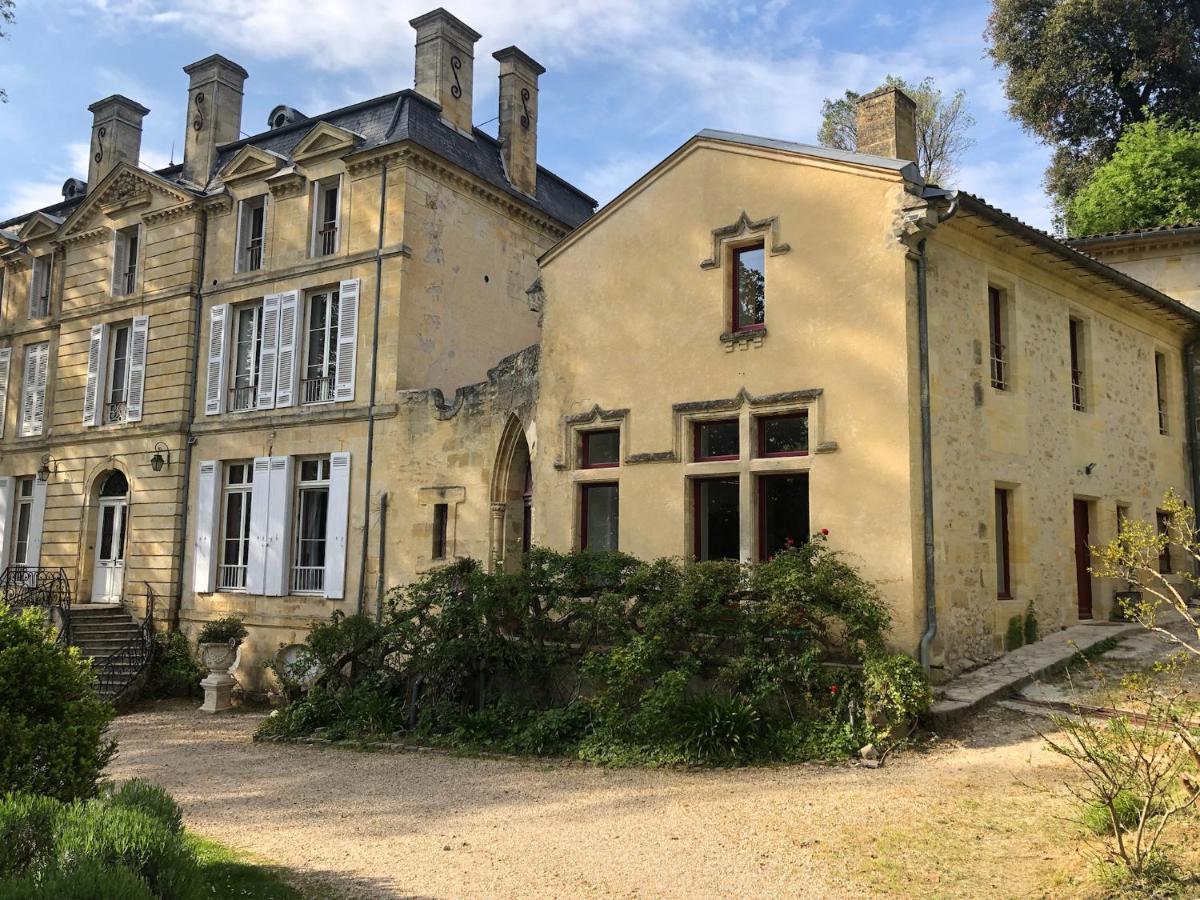 L'Abbaye Du Chateau Du Vallier Langoiran Bagian luar foto